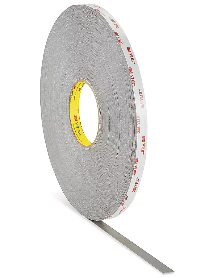 3M VHB CINTA DE ESPUMA ACRÍLICA VISCOELÁSTICA CONFORMABLE, BUENA ADHESIÓN A METALES PINTADOS, RESISTENTE A PLASTIFICANTES 1.1 MM